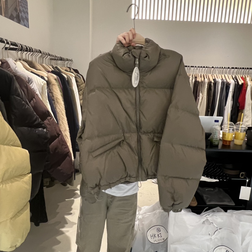 PLATE韓國代購㊣女士新品時尚真品推薦職業休閑短款羽絨服鴨絨PLATE短款羽絨服圖色4