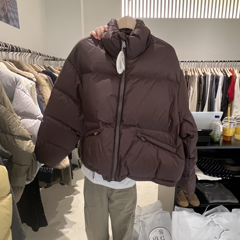 PLATE韓國代購㊣女士新品時尚真品推薦職業休閑短款羽絨服鴨絨PLATE短款羽絨服圖色5