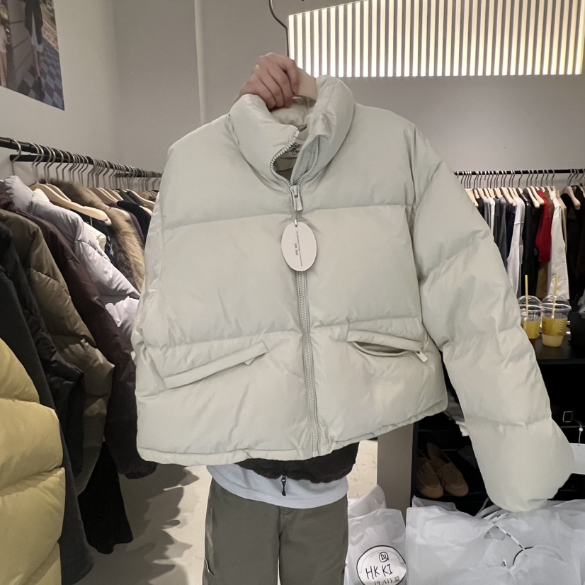 PLATE韓國代購㊣女士新品時尚真品推薦職業休閑短款羽絨服鴨絨PLATE短款羽絨服圖色7