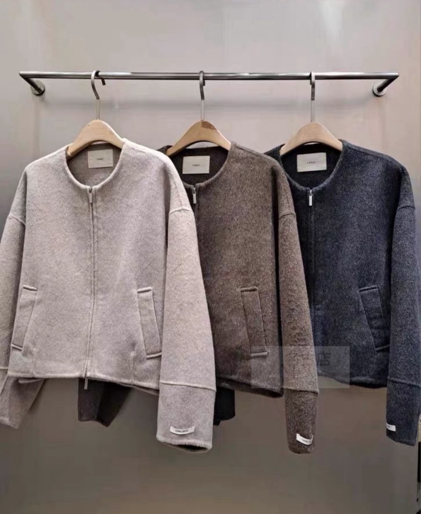 THE SIL韓國代購㊣女裝新品人氣25秋冬真品職業短款大衣拉鏈THE SIL/1 2ILLY短款大衣圖色2左二色