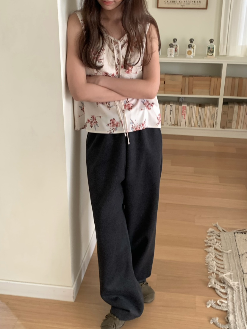 PEBBLE韓國代購㊣女士新品職業熱賣真品時尚休閑休閑褲羊毛PEBBLE/LAYER休閑褲