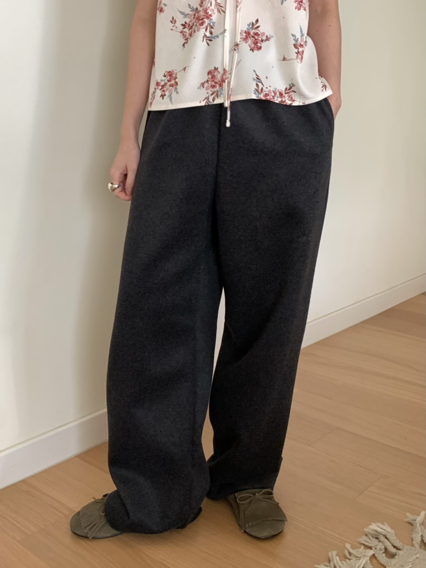 PEBBLE韓國代購㊣女士新品職業熱賣真品時尚休閑休閑褲羊毛PEBBLE/LAYER休閑褲