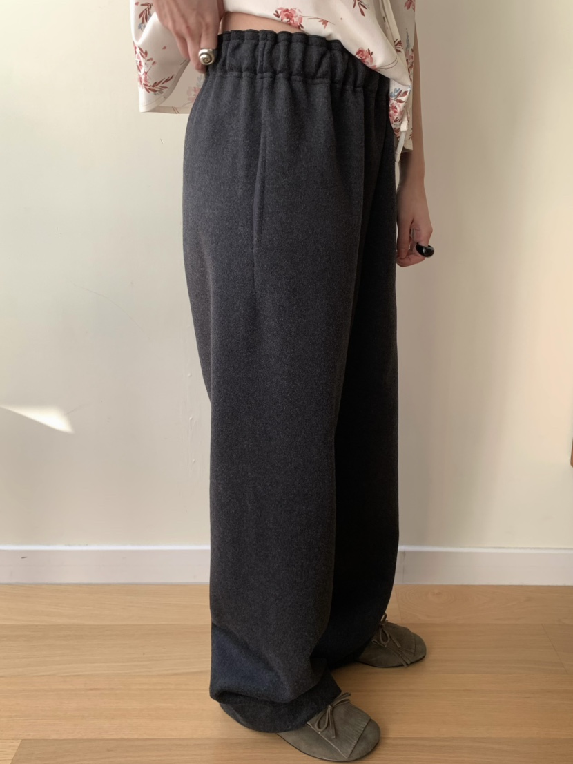 PEBBLE韓國代購㊣女士新品職業熱賣真品時尚休閑休閑褲羊毛PEBBLE/LAYER休閑褲