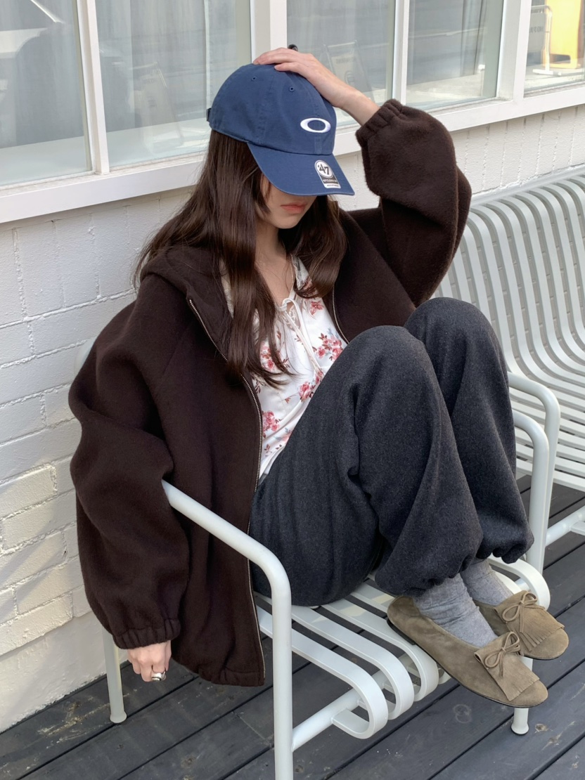 PEBBLE韓國代購㊣女士新品職業熱賣真品時尚休閑休閑褲羊毛PEBBLE/LAYER休閑褲