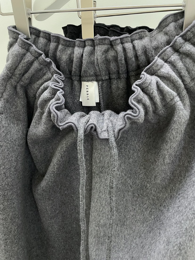 PEBBLE韓國代購㊣女士新品職業熱賣真品時尚休閑休閑褲羊毛PEBBLE/LAYER休閑褲