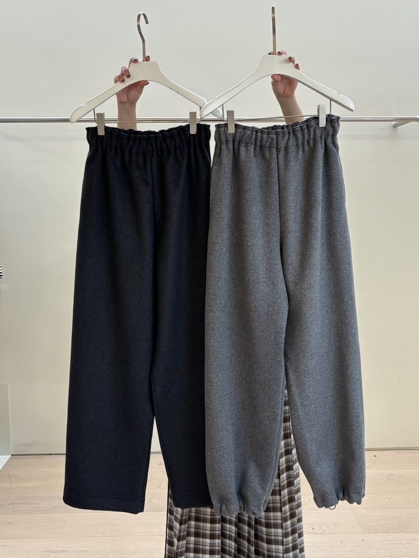 PEBBLE韓國代購㊣女士新品職業熱賣真品時尚休閑休閑褲羊毛PEBBLE/LAYER休閑褲