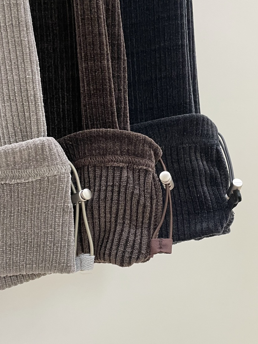 PEBBLE東大門㊣實拍女士新款推薦熱賣時尚職業休閑褲天鵝絨PEBBLE/LAYER休閑褲