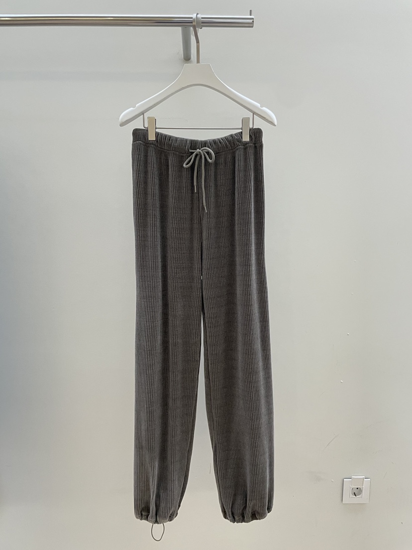 PEBBLE東大門㊣實拍女士新款推薦熱賣時尚職業休閑褲天鵝絨PEBBLE/LAYER休閑褲圖色3