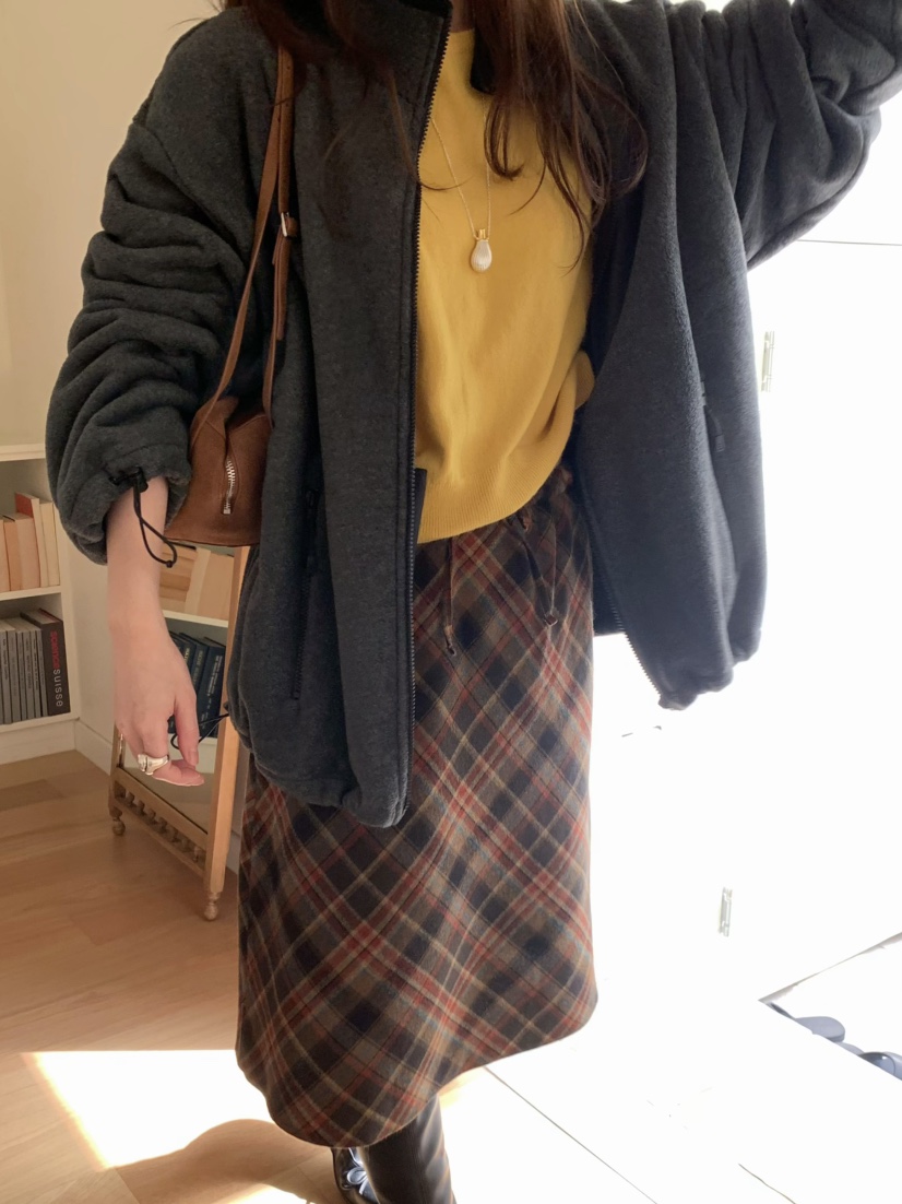 PEBBLE東大門㊣代購女裝新品人氣25秋冬職業時尚半身裙中短裙PEBBLE/LAYER半身裙/中短裙