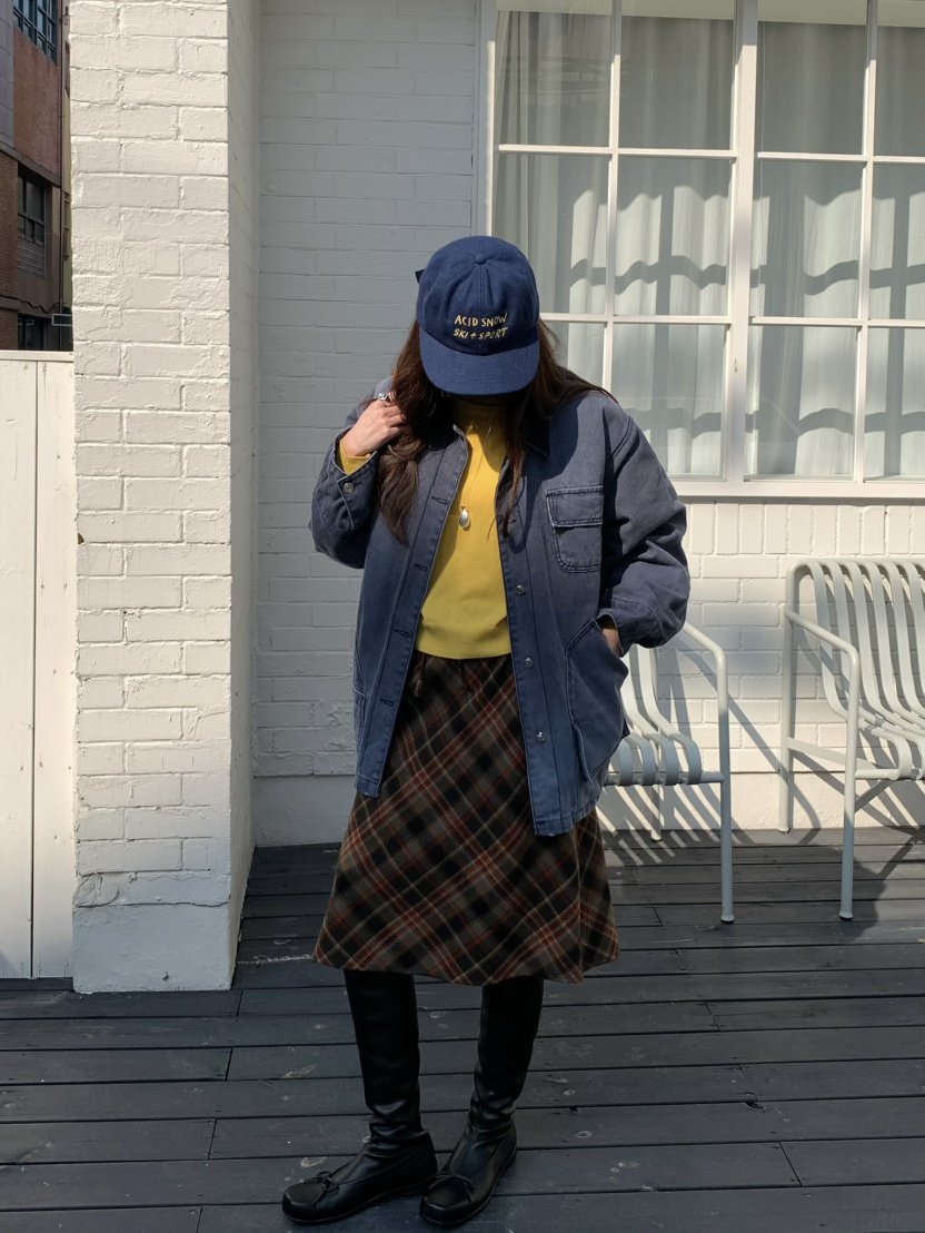 PEBBLE東大門㊣代購女裝新品人氣25秋冬職業時尚半身裙中短裙PEBBLE/LAYER半身裙/中短裙