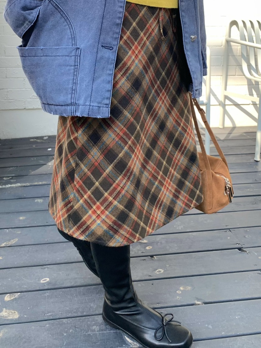 PEBBLE東大門㊣代購女裝新品人氣25秋冬職業時尚半身裙中短裙PEBBLE/LAYER半身裙/中短裙