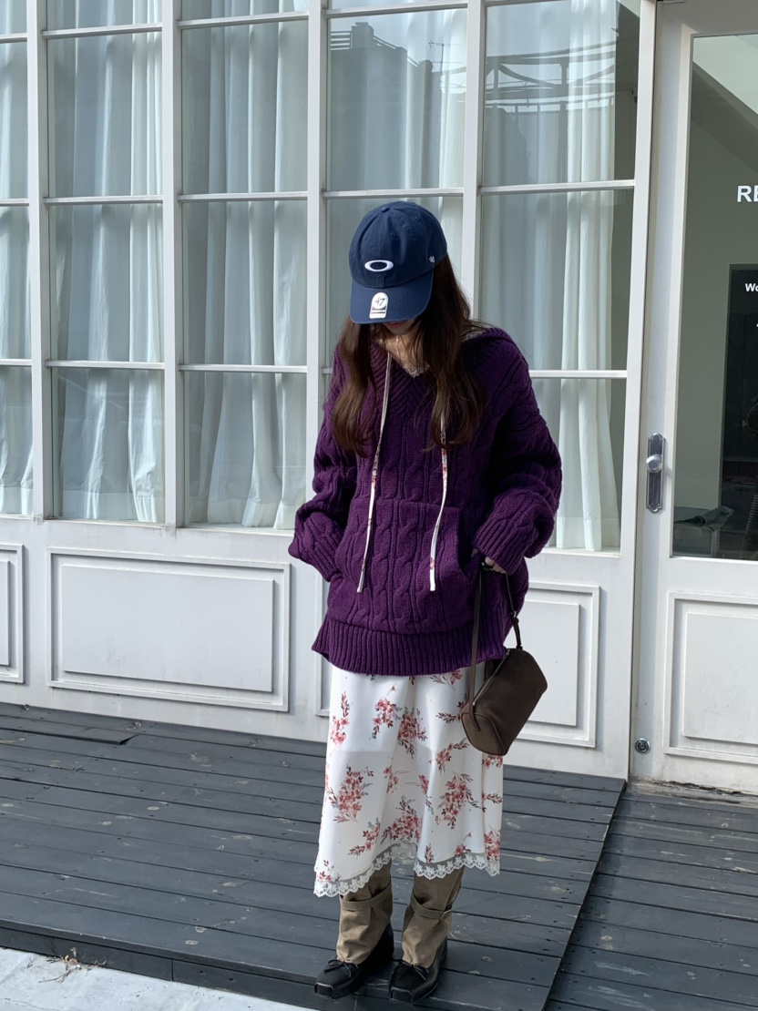 PEBBLE韓國代購㊣女士新款休閑時尚25秋冬熱賣真品職業長裙PEBBLE/LAYER長裙