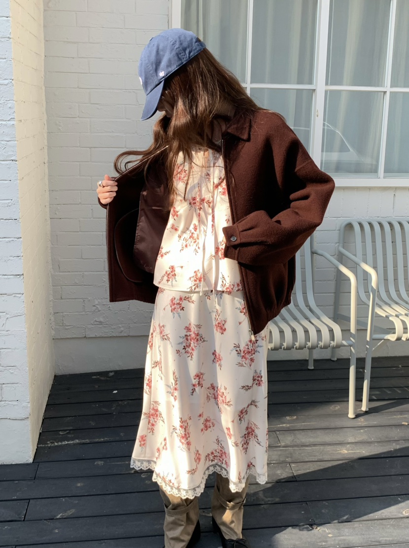 PEBBLE韓國代購㊣女士新款休閑時尚25秋冬熱賣真品職業長裙PEBBLE/LAYER長裙