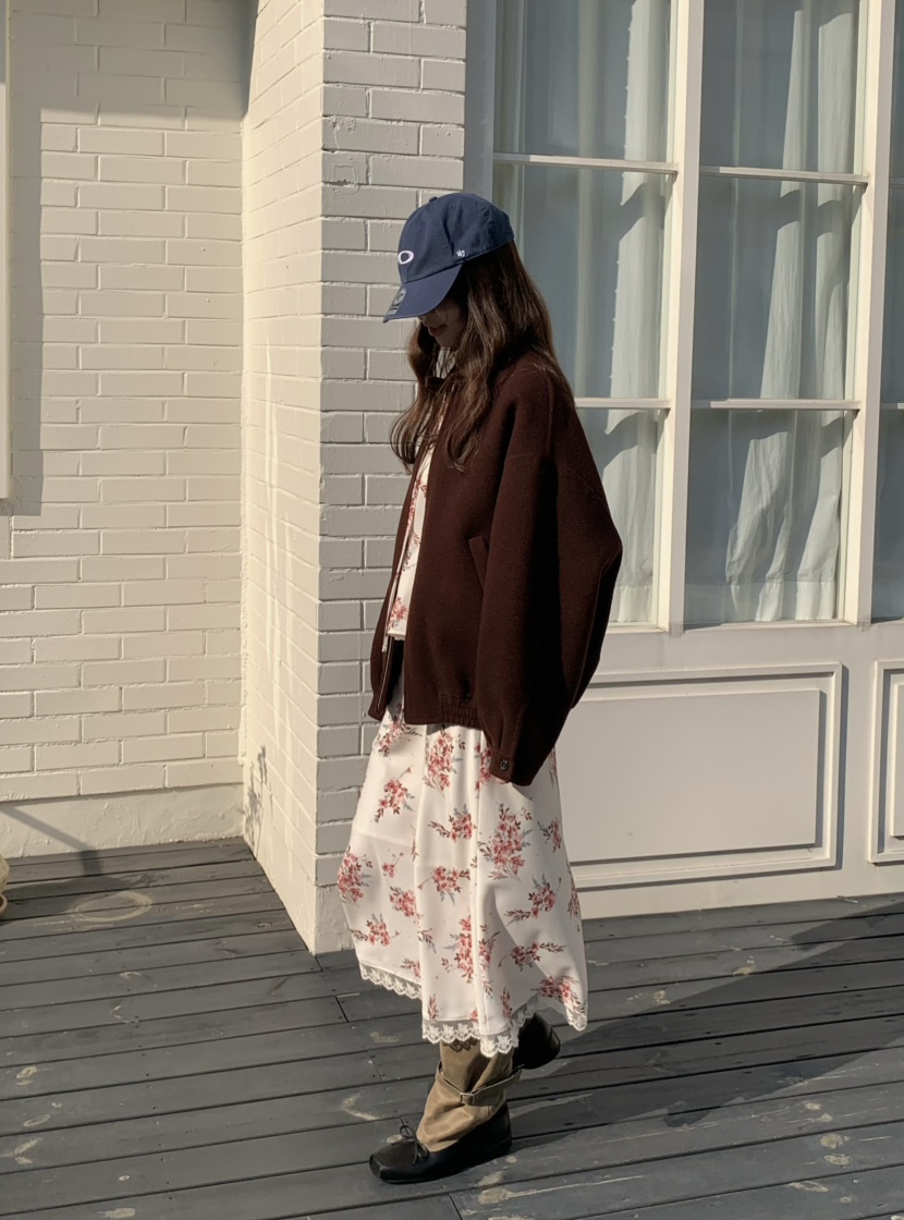 PEBBLE韓國代購㊣女士新款休閑時尚25秋冬熱賣真品職業長裙PEBBLE/LAYER長裙