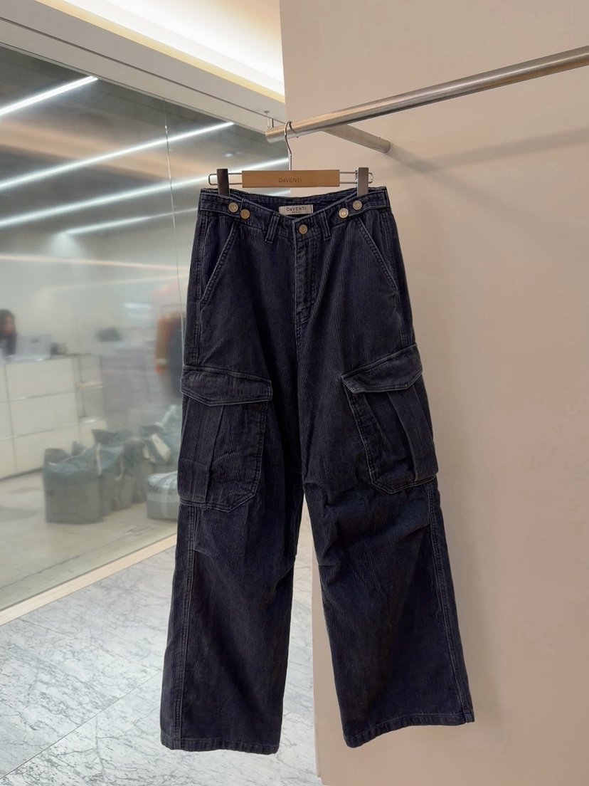 DE VENTI韓國直郵㊣女士新款職業真品人氣休閑褲工裝褲燈芯絨DE VENTI休閑褲圖色2