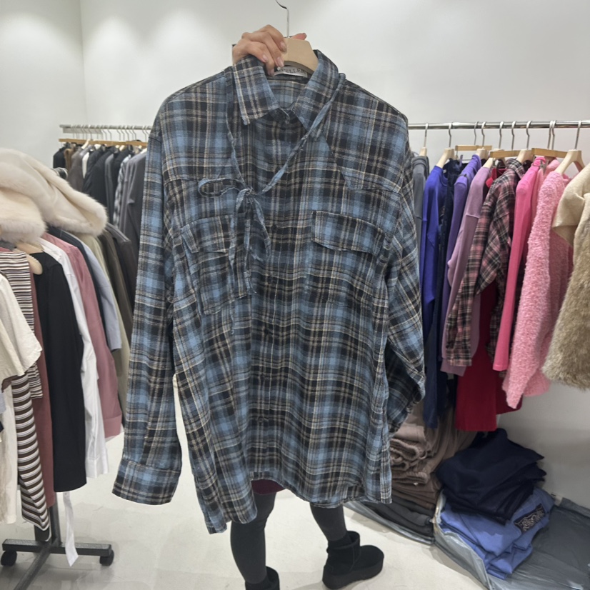 REPELLER韓國直郵㊣女士新品真品職業時尚襯衫蕾絲衫口袋套裝REPELLER襯衫/蕾絲衫圖色2