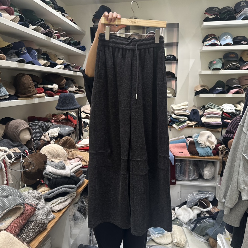 BEIGE.SEOUL東大門㊣實拍女士新品人氣熱賣推薦休閑褲加絨BEIGE.SEOUL休閑褲圖色2墨色