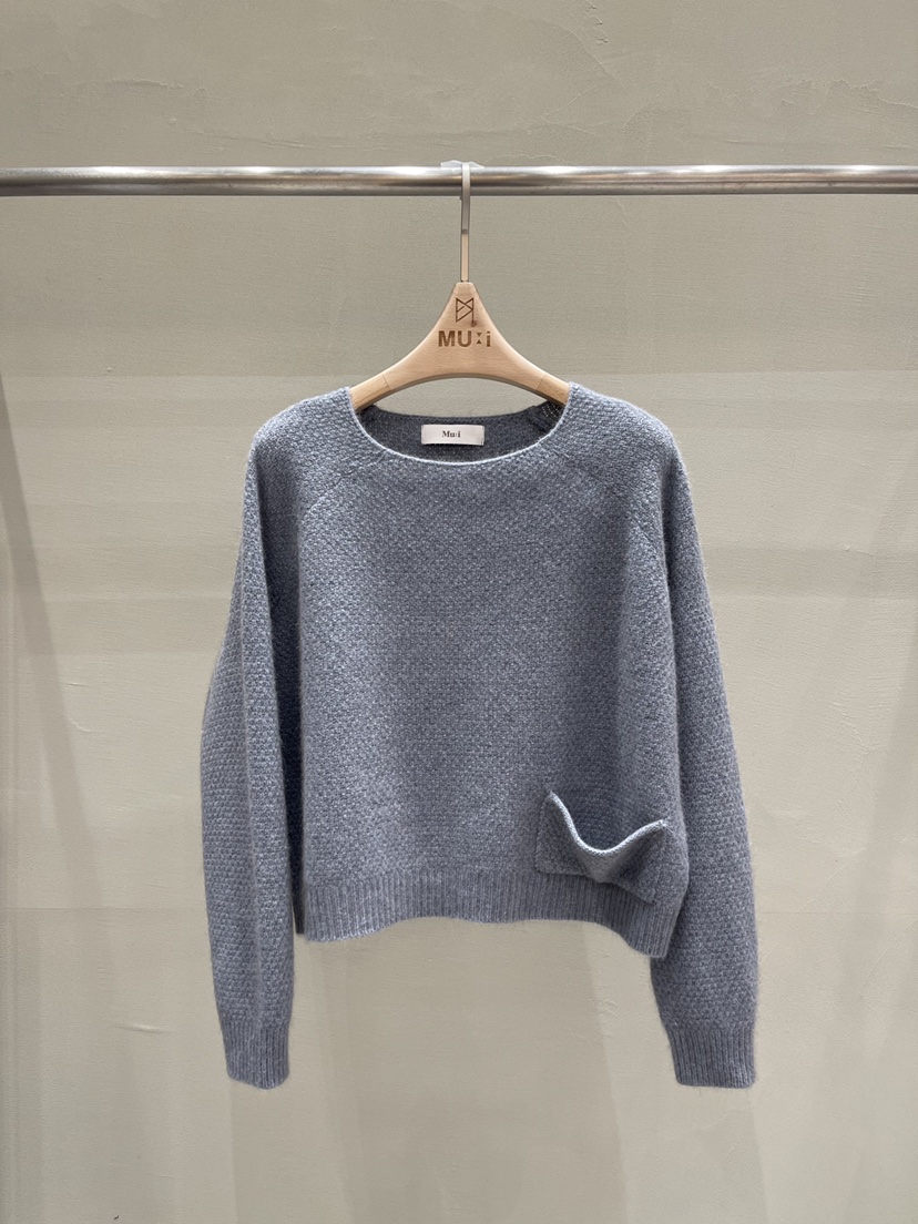 THE MUI韓國直郵㊣女裝新品休閑真品25秋冬針織衫短款針織THE MUI針織衫圖色2