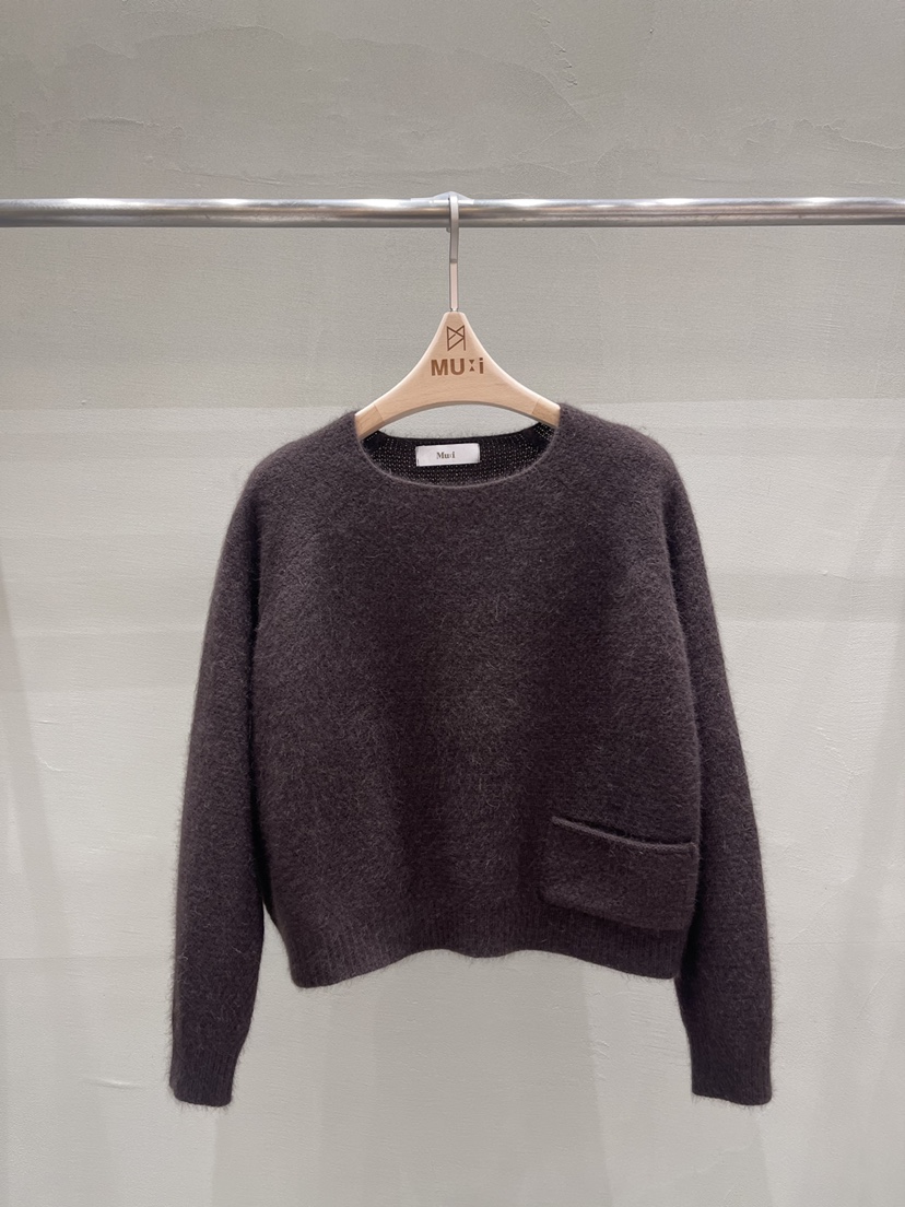 THE MUI韓國直郵㊣女裝新品休閑真品25秋冬針織衫短款針織THE MUI針織衫圖色3