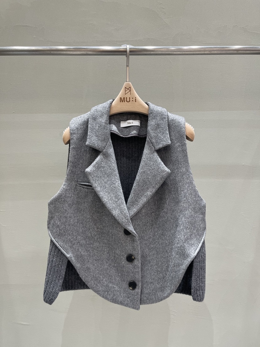 THE MUI韓國直郵㊣女士新品25秋冬真品休閑時尚人氣推薦馬甲THE MUI馬甲圖色2