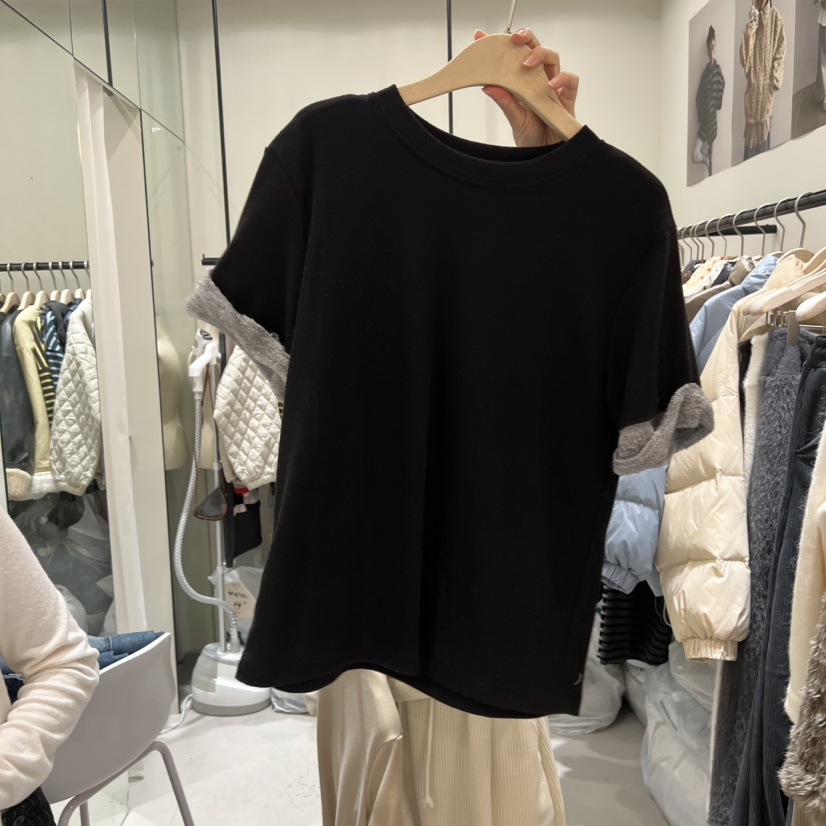 YUNBAL韓國直郵㊣女裝新品推薦職業休閑真品熱賣25秋冬人氣T恤YUNBALT恤圖色1