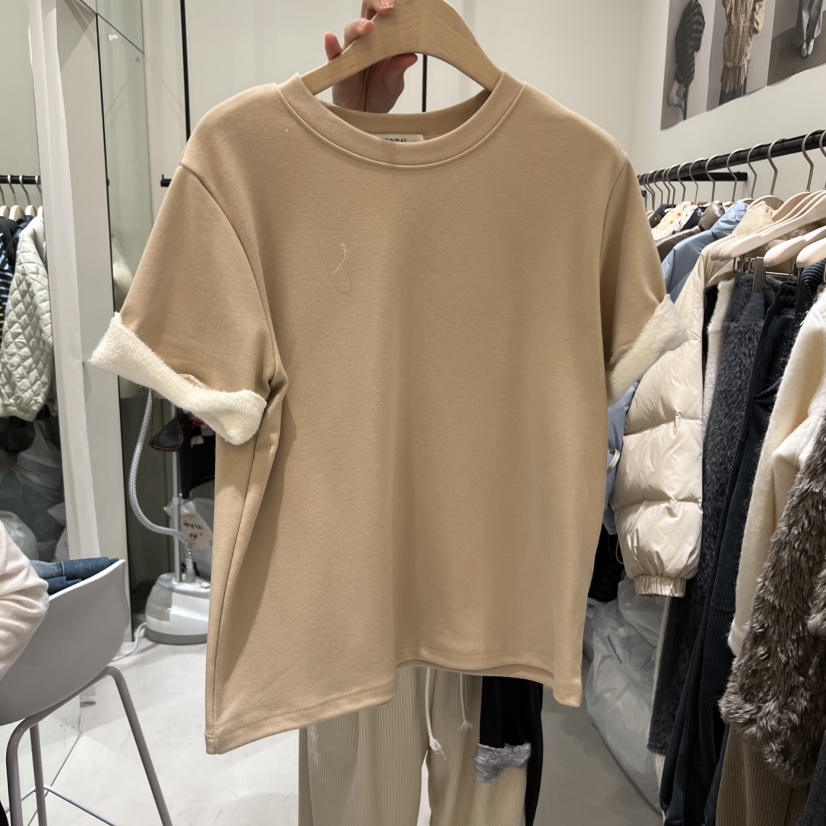 YUNBAL韓國直郵㊣女裝新品推薦職業休閑真品熱賣25秋冬人氣T恤YUNBALT恤圖色2