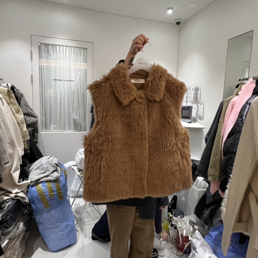 MONDAY TO SUNDAY韓國直郵㊣女裝新品人氣熱賣職業休閑馬甲MONDAY TO SUNDAY馬甲圖色1