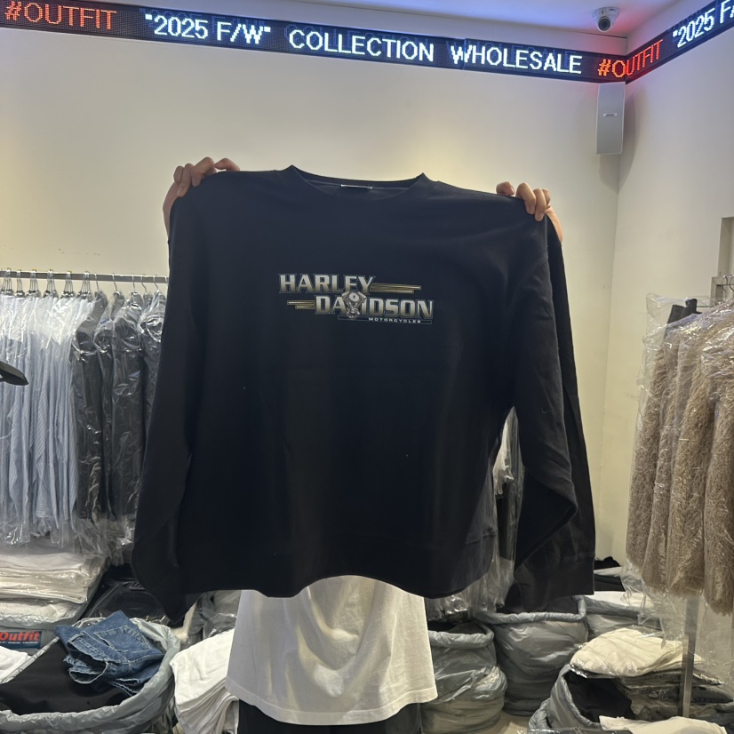 OUTFIT東大門㊣實拍女士新品人氣時尚25秋冬休閑推薦長袖T恤OUTFIT長袖T恤圖色1