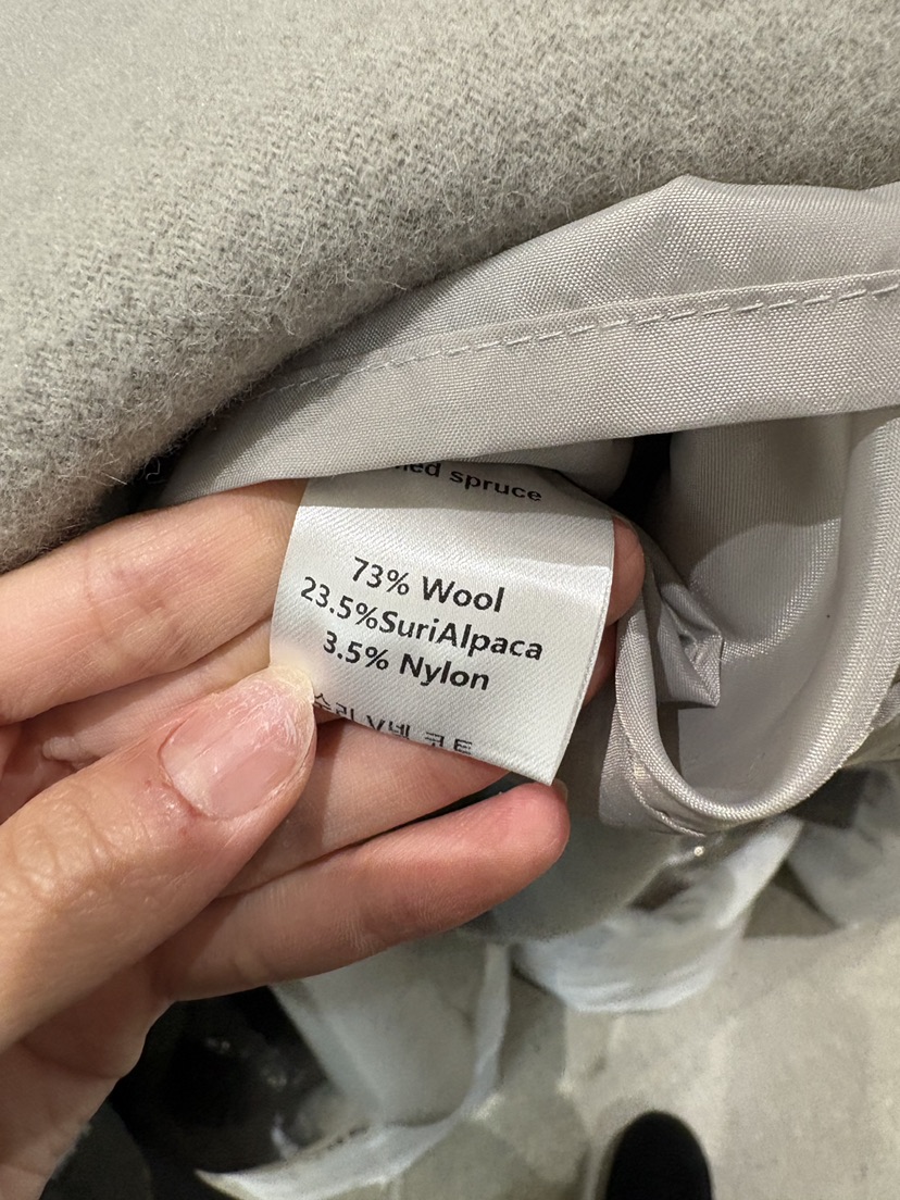 LIMED SPRUCE東大門㊣直郵女裝新款推薦25秋冬真品中長款大衣LIMED SPRUCE中長款大衣