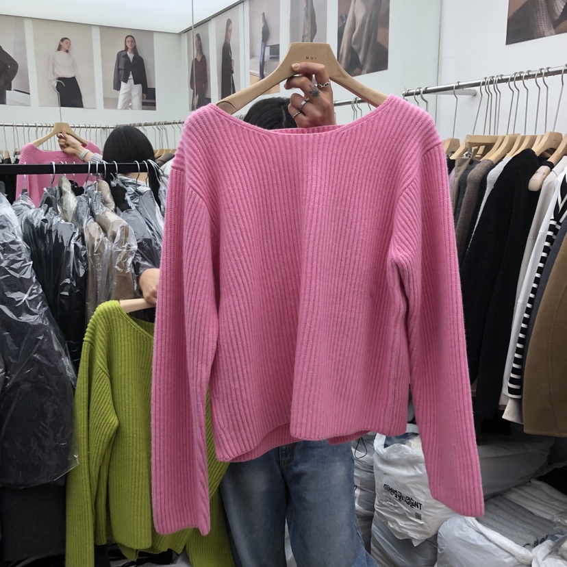 MOI-A韓國直郵㊣女裝新款休閑熱賣時尚25秋冬職業推薦毛衣MOI-A毛衣圖色2