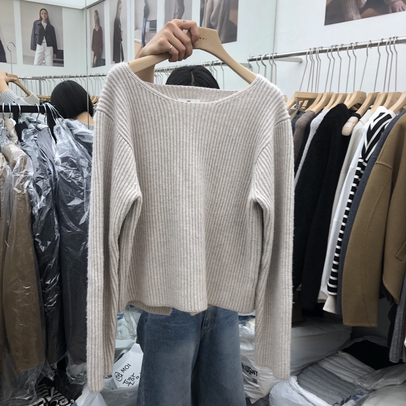 MOI-A韓國直郵㊣女裝新款休閑熱賣時尚25秋冬職業推薦毛衣MOI-A毛衣圖色3