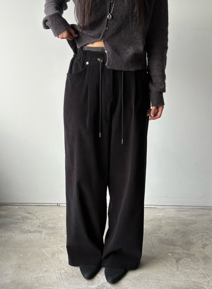 Verbena韓國代購㊣女裝新品推薦真品時尚25秋冬休閑褲燈芯絨Verbena休閑褲