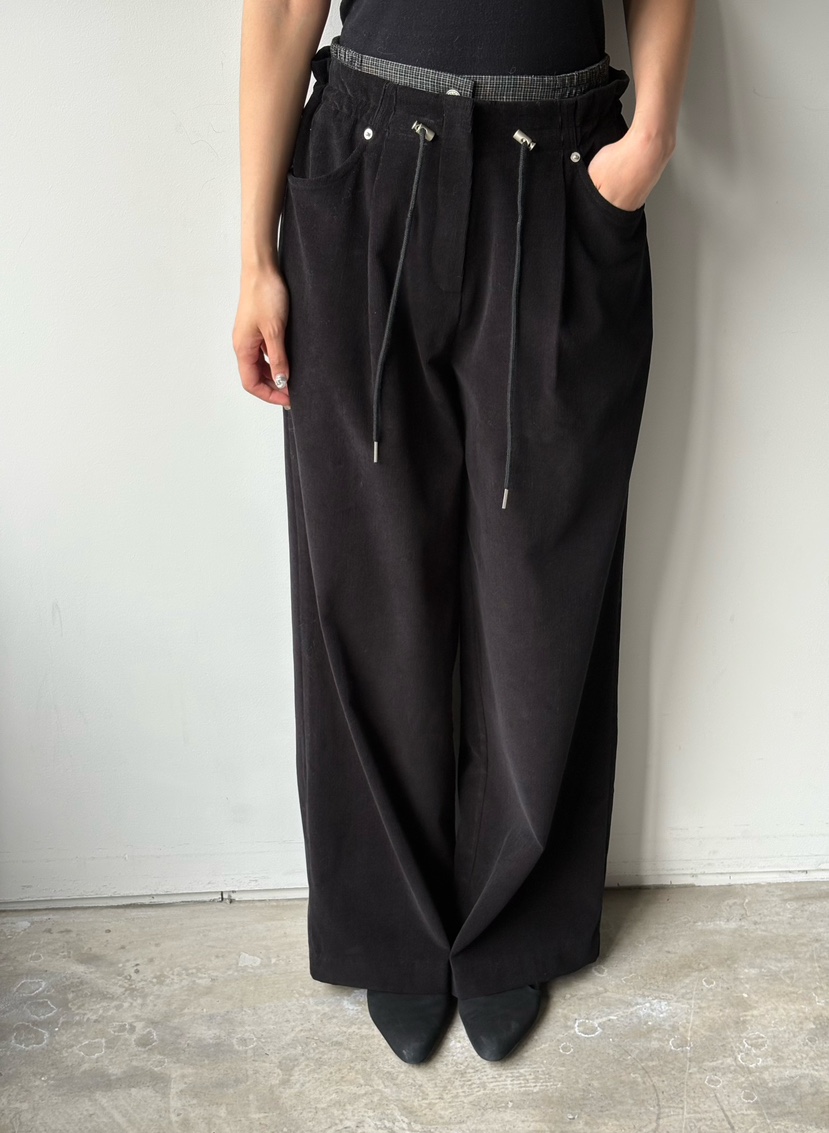 Verbena韓國代購㊣女裝新品推薦真品時尚25秋冬休閑褲燈芯絨Verbena休閑褲