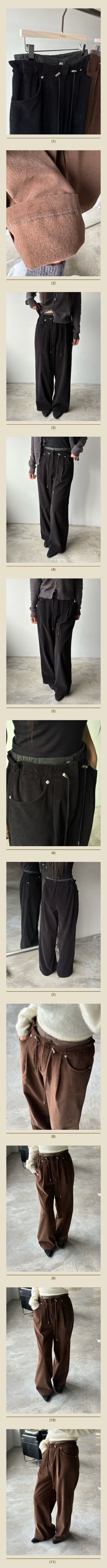 Verbena韓國代購㊣女裝新品推薦真品時尚25秋冬休閑褲燈芯絨Verbena休閑褲