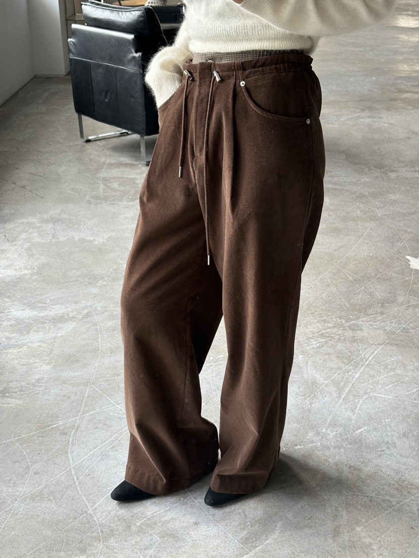 Verbena韓國代購㊣女裝新品推薦真品時尚25秋冬休閑褲燈芯絨Verbena休閑褲