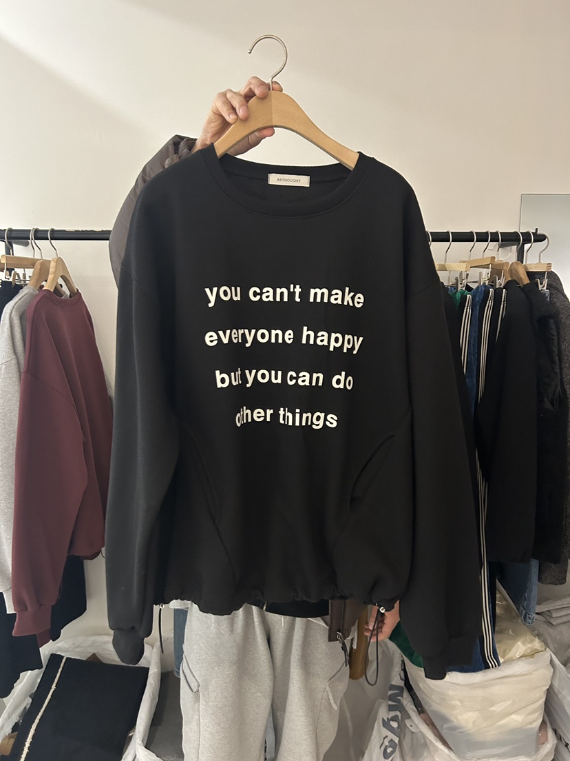 AS THOUGHT韓國代購㊣女士新款熱賣人氣休閑職業真品衛衣加絨AS THOUGHT衛衣圖色3