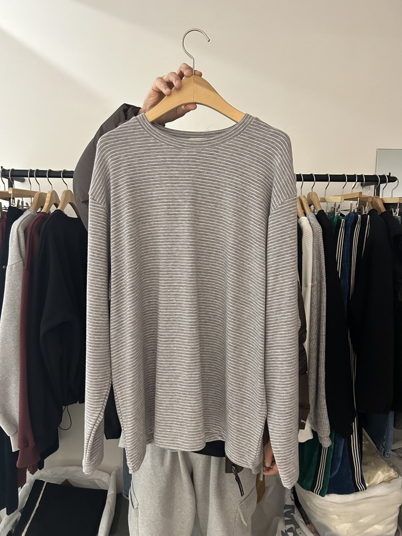 AS THOUGHT韓國直郵㊣女裝新品真品推薦時尚職業人氣長袖T恤AS THOUGHT長袖T恤圖色2