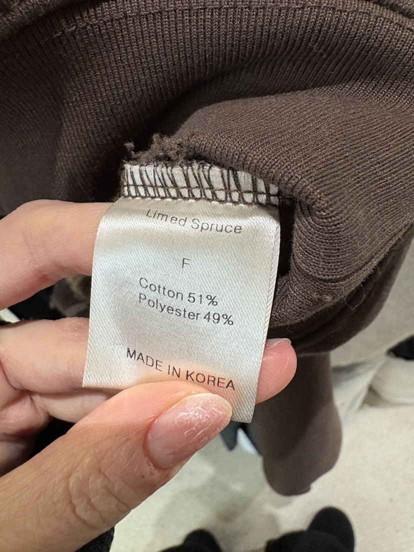 LIMED SPRUCE韓國代購㊣女裝新品推薦職業時尚25秋冬真品衛衣LIMED SPRUCE衛衣