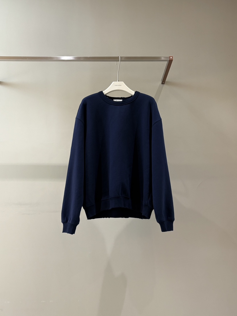 LIMED SPRUCE韓國代購㊣女裝新品推薦職業時尚25秋冬真品衛衣LIMED SPRUCE衛衣圖色2深藍色