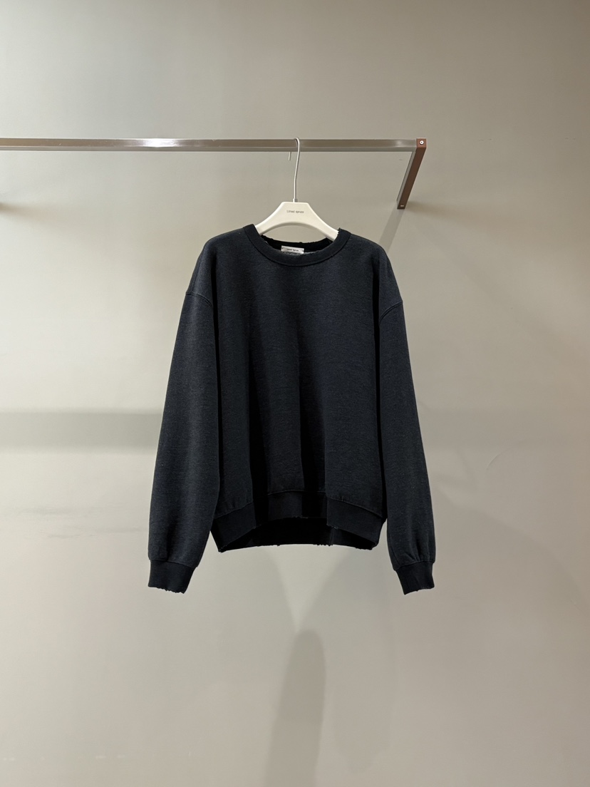 LIMED SPRUCE韓國代購㊣女裝新品推薦職業時尚25秋冬真品衛衣LIMED SPRUCE衛衣圖色3墨黑色