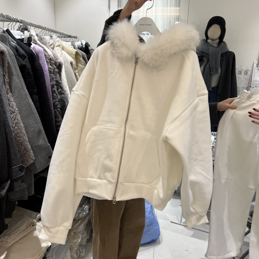 MONDAY TO SUNDAY韓國代購㊣女裝新品時尚真品職業夾克加絨MONDAY TO SUNDAY夾克圖色3