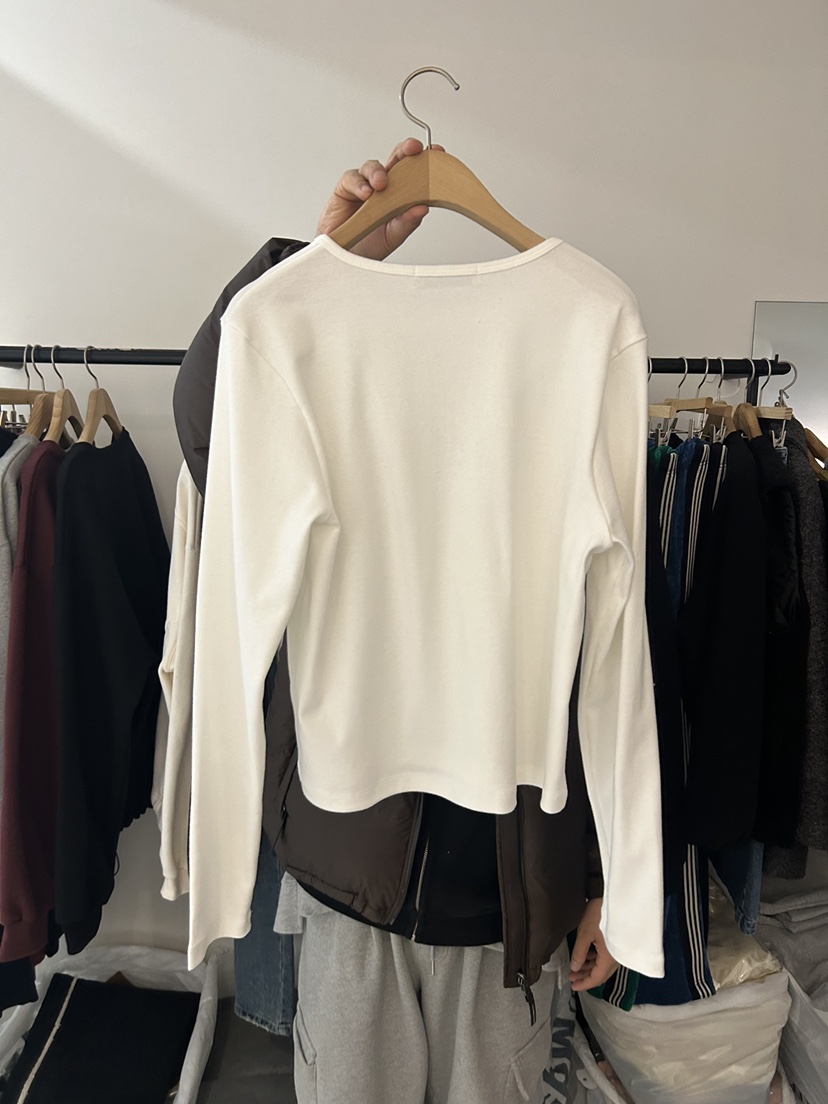 AS THOUGHT韓國直郵㊣女裝新品推薦25秋冬真品人氣長袖T恤AS THOUGHT長袖T恤