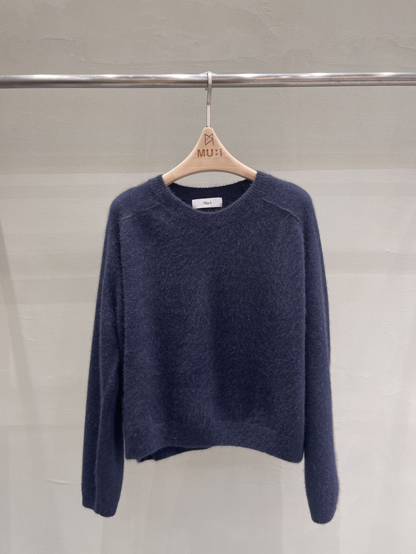 THE MUI韓國直郵㊣女士新品人氣推薦25秋冬時尚熱賣針織衫THE MUI針織衫圖色3深藍色