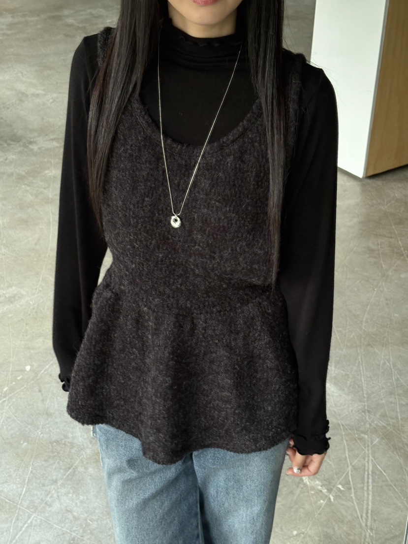 Verbena韓國代購㊣女裝新款25秋冬休閑時尚吊帶背心不含內搭Verbena吊帶/背心