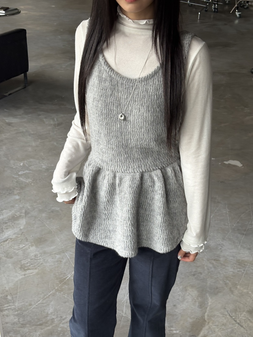 Verbena韓國代購㊣女裝新款25秋冬休閑時尚吊帶背心不含內搭Verbena吊帶/背心