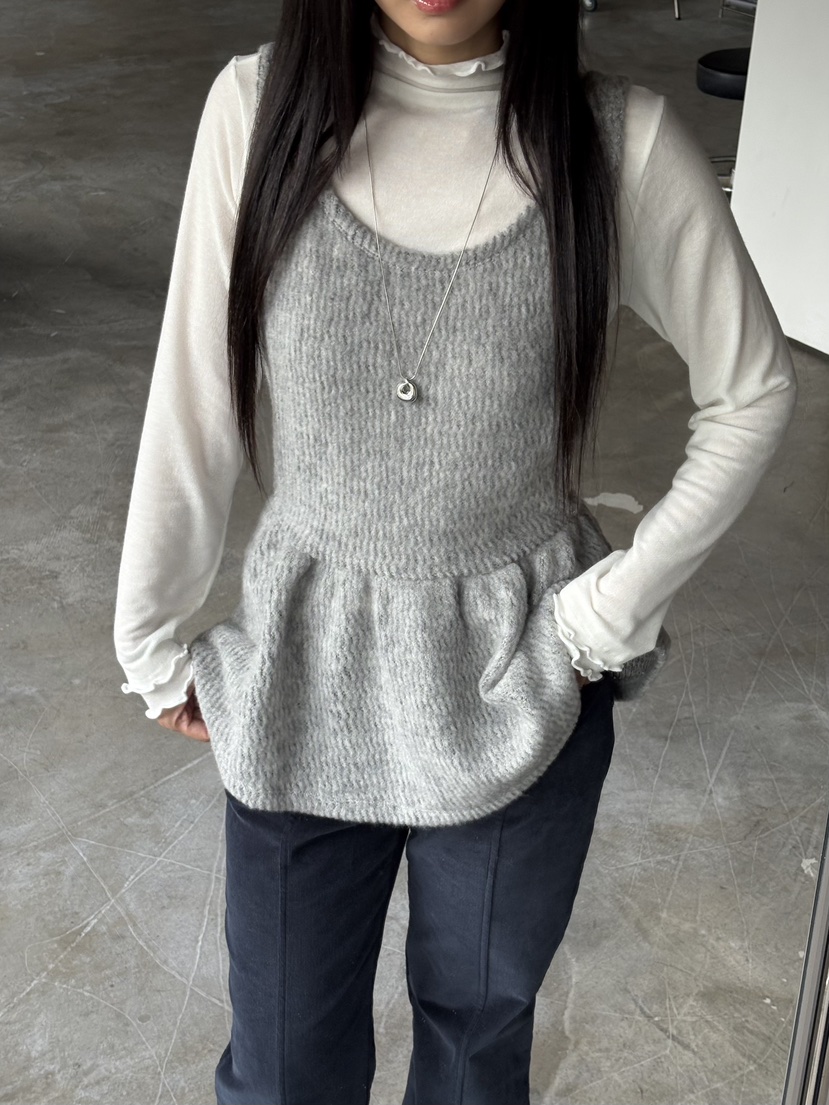 Verbena韓國代購㊣女裝新款25秋冬休閑時尚吊帶背心不含內搭Verbena吊帶/背心