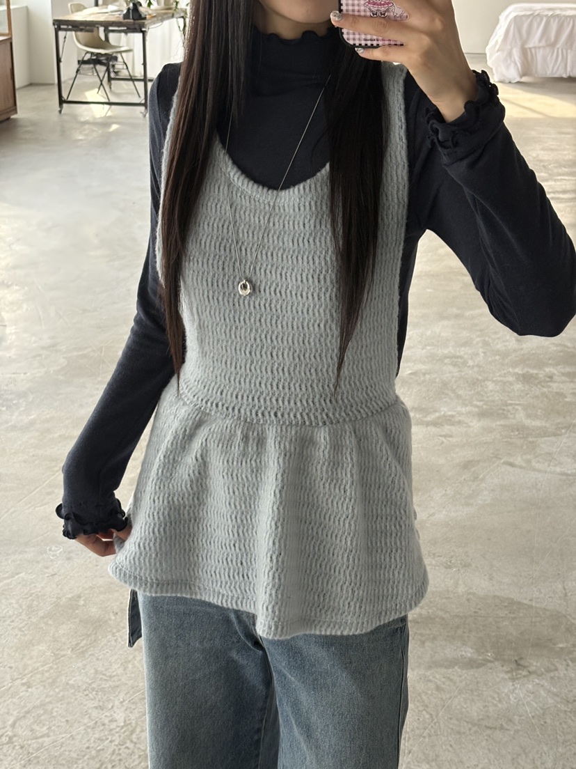 Verbena韓國代購㊣女裝新款25秋冬休閑時尚吊帶背心不含內搭Verbena吊帶/背心