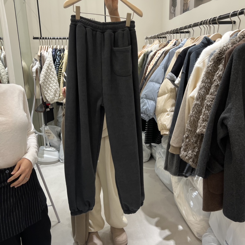 YUNBAL韓國代購㊣女裝新款時尚休閑職業真品25秋冬休閑褲保暖YUNBAL休閑褲