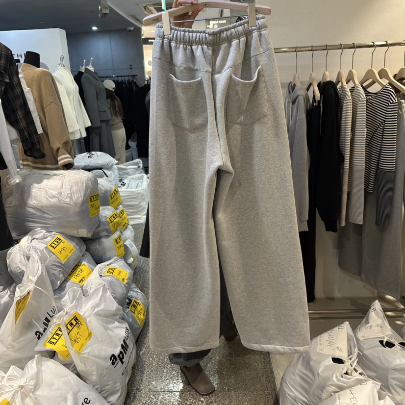 LIL韓國代購㊣女裝新款推薦熱賣時尚職業25秋冬休閑休閑褲加絨LIL休閑褲