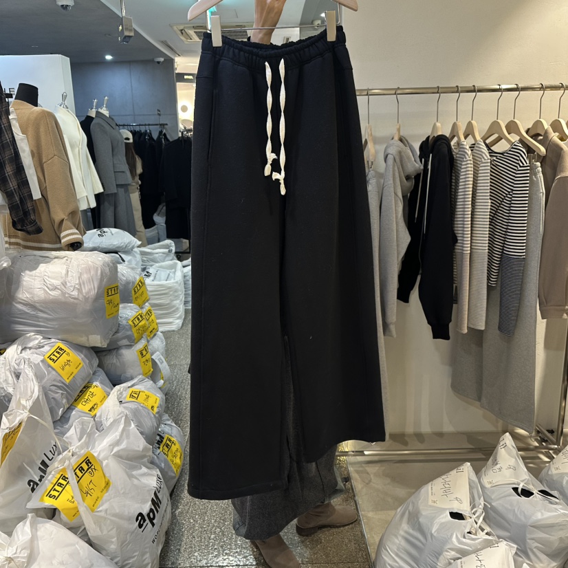 LIL韓國代購㊣女裝新款推薦熱賣時尚職業25秋冬休閑休閑褲加絨LIL休閑褲圖色3